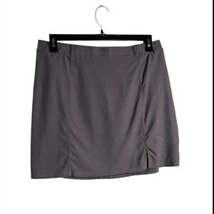 No Boundaries Women’s Plus Size A-Line Mini Skirt XXL Gray Elastic Waistband
